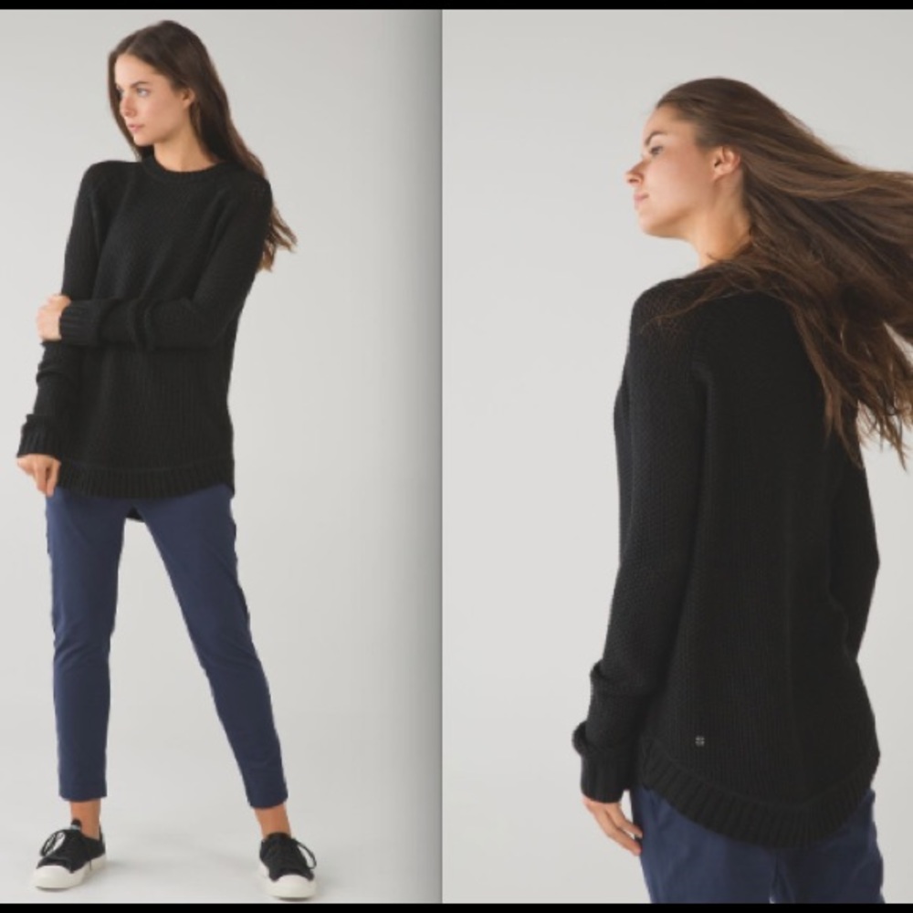 Lululemon Passage Sweater Black sz 4 NWT